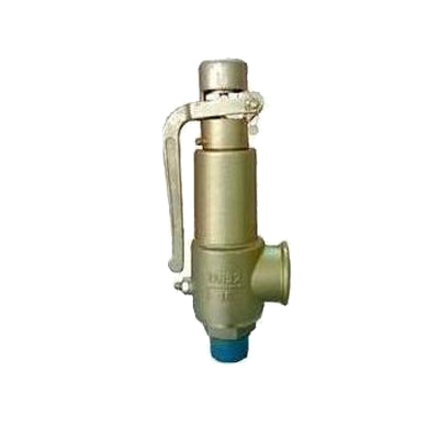 A28W带扳手全铜弹簧全启式安全阀,压力材质:PN16T,介质:水、油品、气、蒸汽