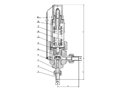 A61Y焊接弹簧微启式高压安全阀,压力材质:PN160/320,介质:水、油品、气、蒸汽