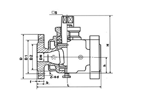 BQ41PPL二通保温高温球阀,压力材质:PN1.6Mpa～6.4Mpa,介质:水、蒸汽、油品、气体、导热油、重油、胶类以及酸碱介质等