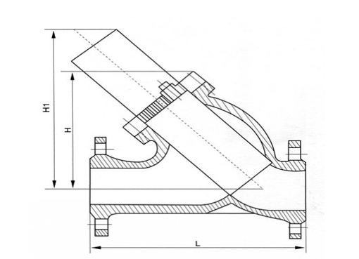 GL41H蒸汽法兰过滤器,压力材质:PN16C/25,介质:水、蒸气、油品等