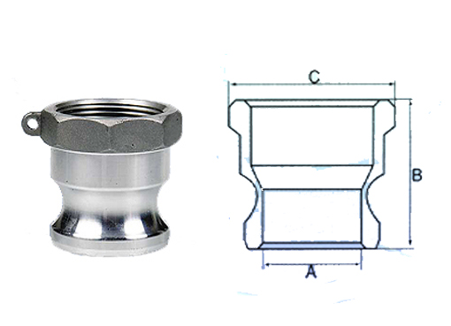 A-B-C-D-E-F-DC-DP快速接头,压力材质:PN1.6MPa,介质:气体、液体、粉体等各种介质中