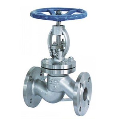 J41W不锈钢法兰截止阀,压力材质:PN1.6MPa~16.0MPa,也可达PN25.0MPa,介质:水、蒸汽、油品(C)、硝酸类(P)、醋酸类(R)等