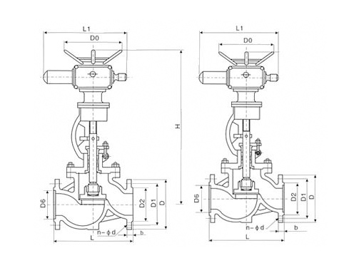 J941Y电动法兰截止阀,压力材质:PN16～PN160,介质:水、蒸气、油品等