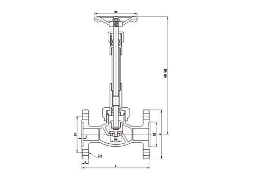 DJ41Y法兰低温截止阀,压力材质:PN1.6MPa～16.0MPa，也可达PN25.0MPa,介质:天然气、氧气、氮气、氢气等气体的液化与纯化系统