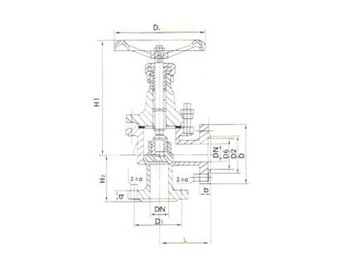 J42B法兰角式氨用截止阀,压力材质:PN1.6MPa-2.5MPa,介质:氨天、天然气、氧气、氮气、氢气等气体的液化与纯化系统