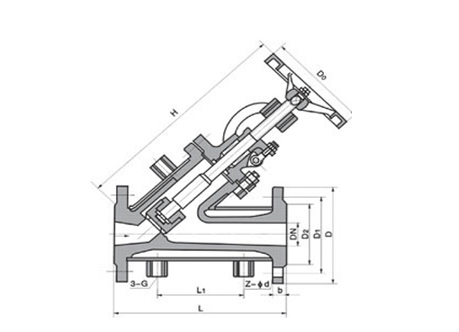 BJ45Y-H-W角式保温截止阀,压力材质:PN1.6MPa/2.5MPa/3.0MPa/4.0MPa,介质:水、蒸汽、硝酸类、尿素、醋酸类及各类高粘度易结晶流体
