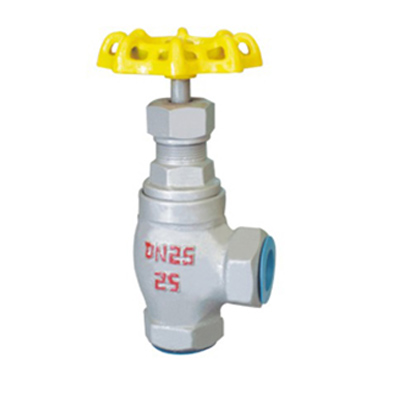 J14B内螺纹角式氨用截止阀,压力材质:PN1.6MPa-2.5MPa,介质:氨天、天然气、氧气、氮气、氢气等气体的液化与纯化系统