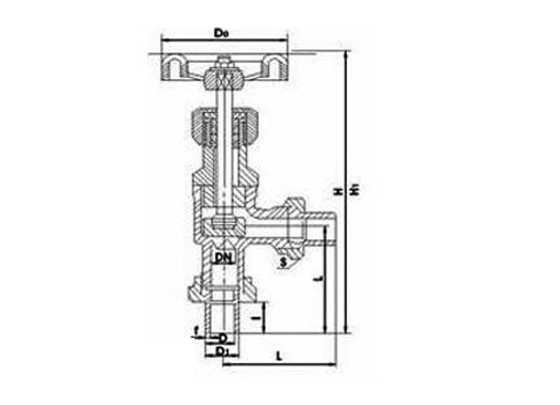 J24B外螺纹角式氨用截止阀,压力材质:PN1.6MPa-2.5MPa,介质:氨天、天然气、氧气、氮气、氢气等气体的液化与纯化系统