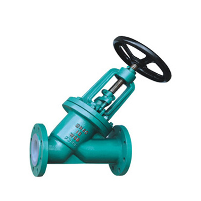 J45F46直流式衬氟截止阀,压力材质:PN1.0～2.5(Mpa),介质:水、流酸、盐酸、氢氟酸和各种有机酸、强酸、强氧化剂，还适用于各种浓度的强碱有机溶剂以及其它腐蚀性气体，液体介质