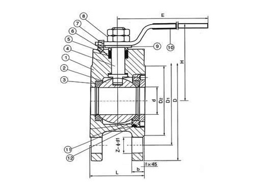 Q41FN超薄式法兰球阀,压力材质:PN16/25C/P/R,介质:水、气、油品、天然气和酸碱腐蚀性介质