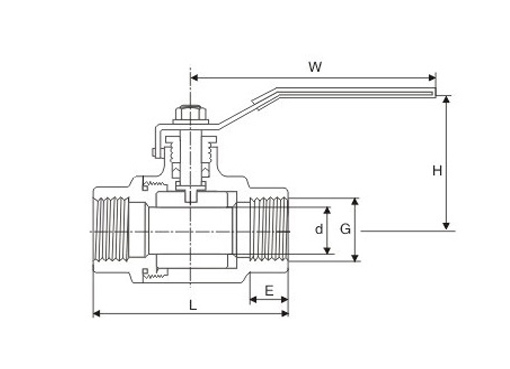 Q11F二片式内螺纹球阀,压力材质:PN16/40C/P/R,介质:水、蒸汽、油品、硝酸、醋酸等多种介质