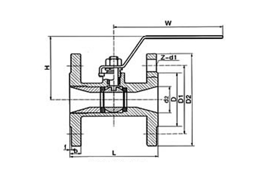 Q41F法兰整体式球阀,压力材质:PN16/40C/P/R,介质:水、蒸汽、油品、硝酸、醋酸等多种介质