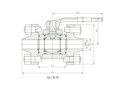 Q61H高压焊接球阀,压力材质:PN16.0/32.0MPa,介质:水、油品、蒸汽