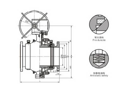 Q347F固定球阀,压力材质:PN16/25/40C/P/R,介质:水、蒸汽、油品、硝酸、醋酸等多种介质