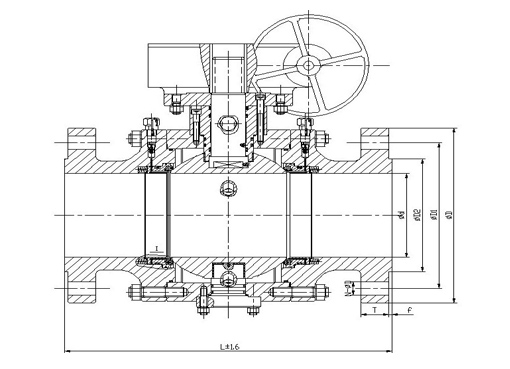 Q47H美标固定球阀,压力材质:PN150Lb/300Lb/400Lb,介质:水、气、油品、天然气和酸碱腐蚀性介质