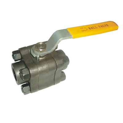 Q11H三片式锻钢球阀,压力材质:PN1.6-6.4MPa,介质:水、油品、蒸汽等介质