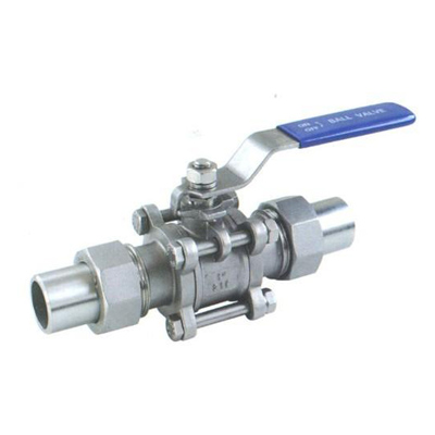Q61F三片式活接对焊球阀,压力材质:PN1.6-6.4MPa,介质:水、油、气及某些腐蚀性液体