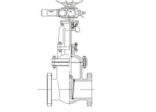 Z945H电动暗杆低压闸阀,压力材质:PN10C/16C,介质:水、油品、蒸气、及酸、碱、氨、尿素、含硫天然气等