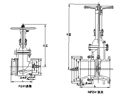 PZ41H手动排渣闸阀,压力材质:PN10.0～32.0MPa,介质:灰渣水混合物，渣水比≥1:15，最大类径≤50mm
