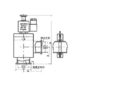 DYCJQ电磁真空带充气压差阀,压力材质:10⁻⁹~10⁻¹²Pa,介质:纯净空气和非腐蚀性气体、高纯气体、如氩气、氮气、等离子体