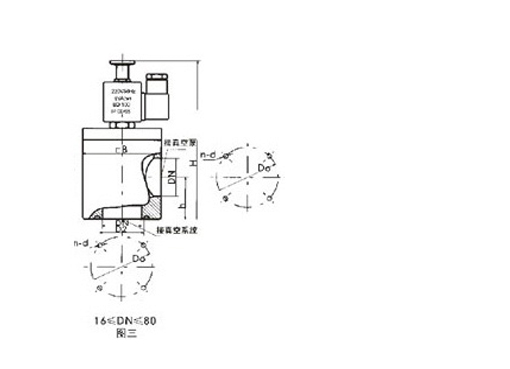 DYCJQ电磁真空带充气压差阀,压力材质:10⁻⁹~10⁻¹²Pa,介质:纯净空气和非腐蚀性气体、高纯气体、如氩气、氮气、等离子体