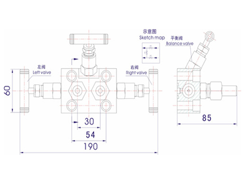 3051一体化阀组,压力材质:3051,介质:天然气/化工